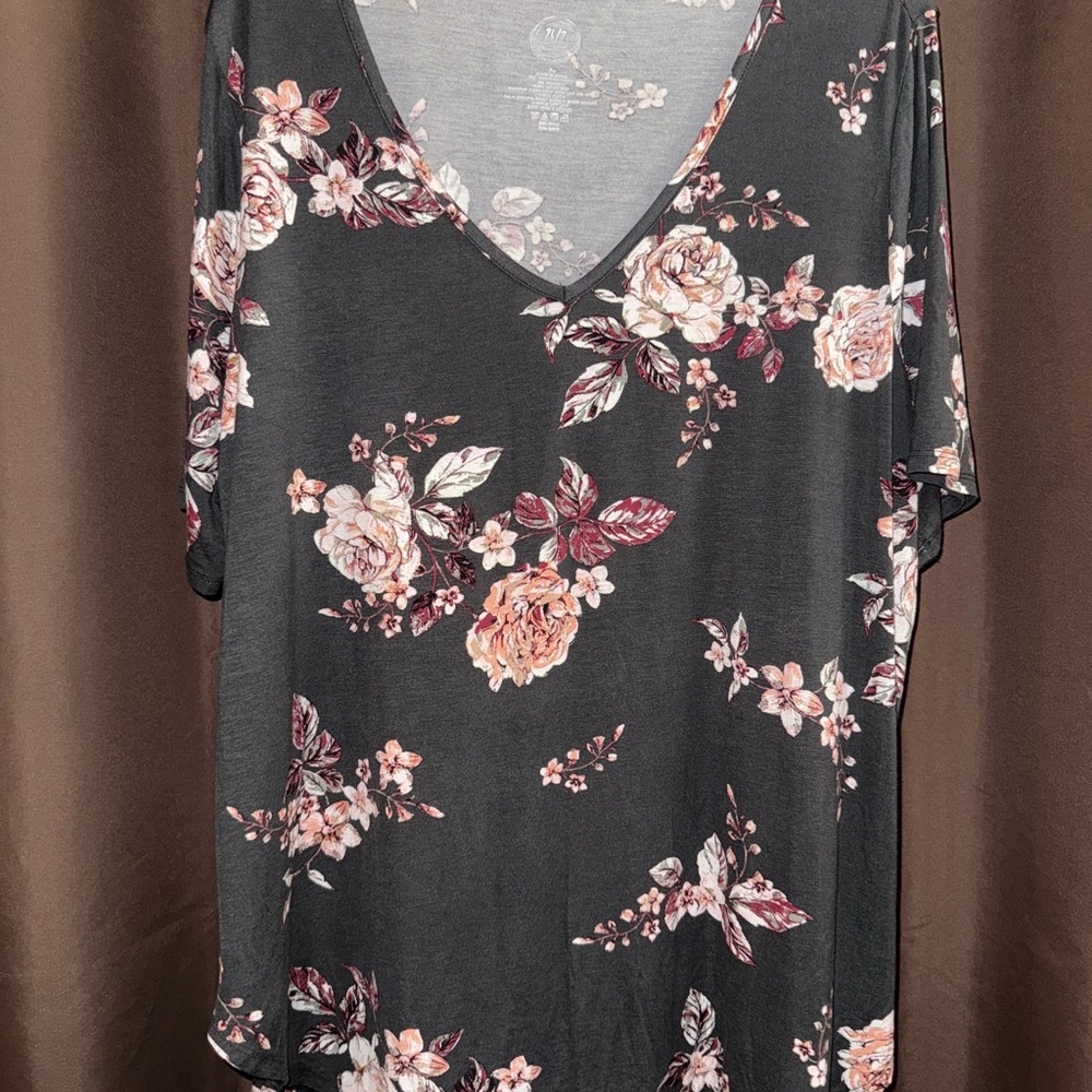 Maurices Pink Short Sleeve Relaxed Blouse